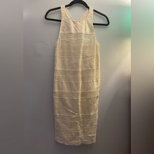 Ann Taylor Loft off white dress. Brand new with tag. Has zipper on side. Size 0